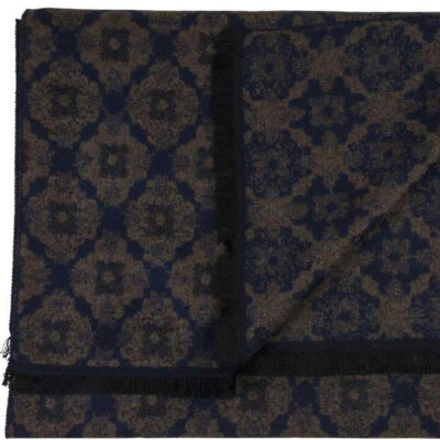 Scarf Viscose Blå Mönstra