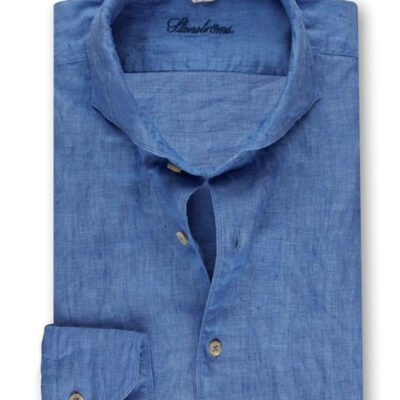 Skjorta Linne FB Blå