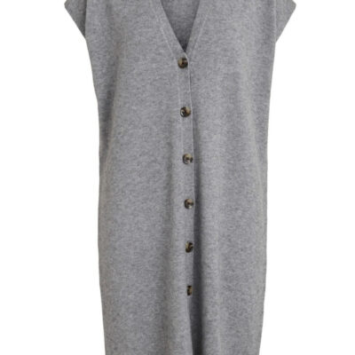 Väst Viril Lång Grå