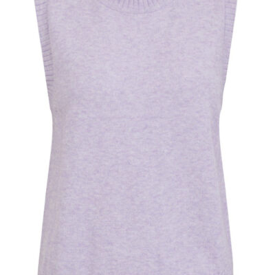Väst Viril O-neck Lavendel